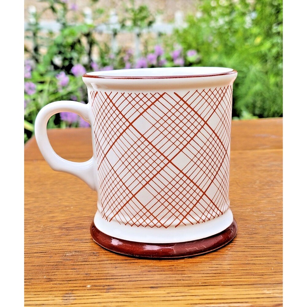 George Good Super Dad Ceramic Coffee Mug White/Brown 10 fl oz Father's Day Plaid - Picture 4 of 7